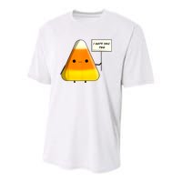 I Hate You Too Funny Halloween Candy Corn Youth Performance Sprint T-Shirt