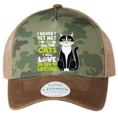 I Haven’T Yet Met All The Cats I Will Love In My Lifetime .Png Legacy Tie Dye Trucker Hat