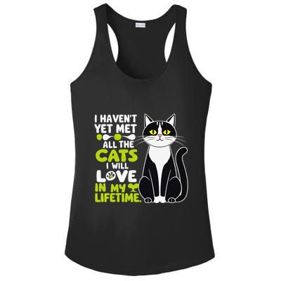 I Haven’T Yet Met All The Cats I Will Love In My Lifetime .Png Ladies PosiCharge Competitor Racerback Tank