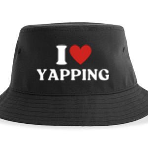 I Heart Yapping I Love Yapping Sustainable Bucket Hat