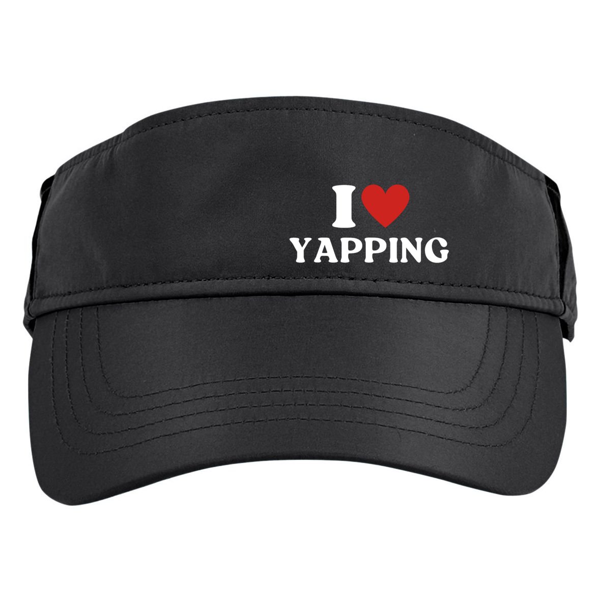 I Heart Yapping I Love Yapping Adult Drive Performance Visor