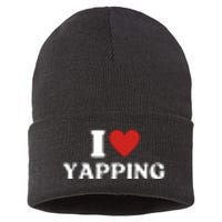 I Heart Yapping I Love Yapping Sustainable Knit Beanie