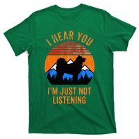 I Hear You IM Just Not Listening Stubborn Husky Dog T-Shirt