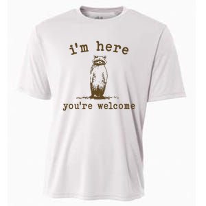 IM Here You Are Welcome Retro Cooling Performance Crew T-Shirt