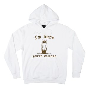 IM Here You Are Welcome Retro Hoodie