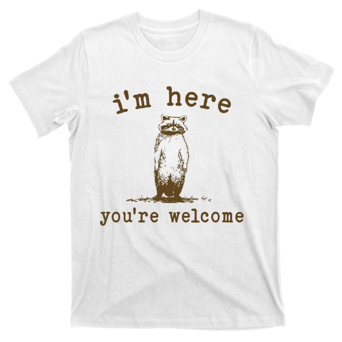 IM Here You Are Welcome Retro T-Shirt