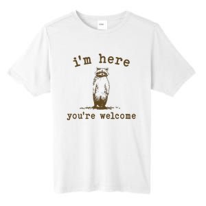 IM Here You Are Welcome Retro Tall Fusion ChromaSoft Performance T-Shirt