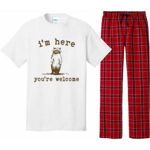 IM Here You Are Welcome Retro Pajama Set