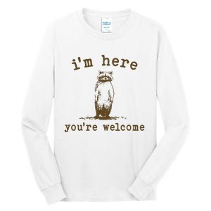 IM Here You Are Welcome Retro Tall Long Sleeve T-Shirt