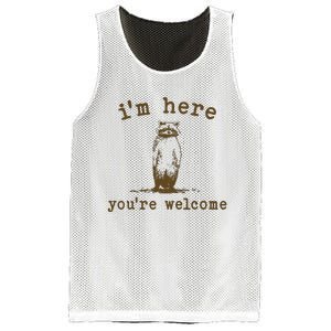 IM Here You Are Welcome Retro Mesh Reversible Basketball Jersey Tank