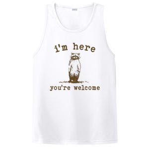 IM Here You Are Welcome Retro PosiCharge Competitor Tank