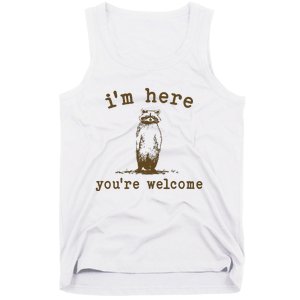 IM Here You Are Welcome Retro Tank Top