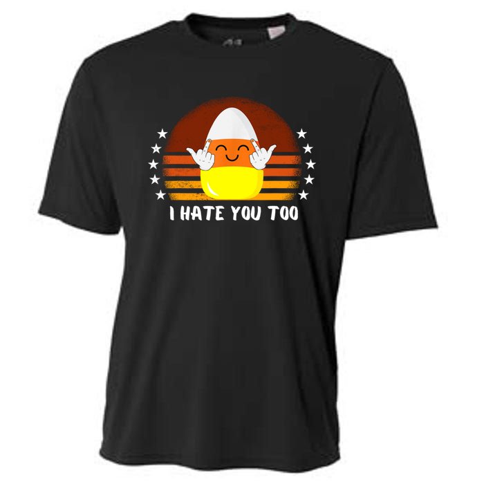 I Hate You Too Funny Halloween Candy Corn Cooling Performance Crew T-Shirt