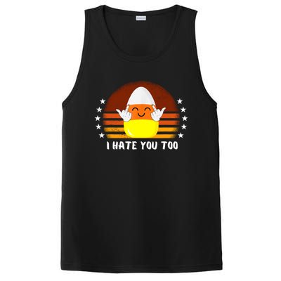 I Hate You Too Funny Halloween Candy Corn PosiCharge Competitor Tank