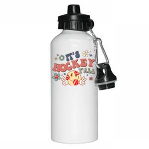 ItS Hockey YAll Game Day Happy Hippie Face Sport Lovers Gift Aluminum Water Bottle