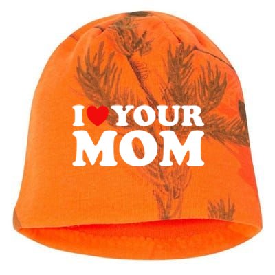 I Heart Your Mom Gift Funny I Love My Mom I Love Hot Moms Joke Gift Kati - Camo Knit Beanie