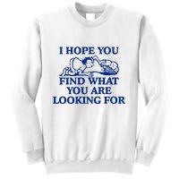 I Hope You Find What You Are Looking For Baby Blue Design Sweatshirt