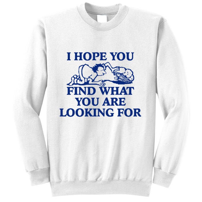 I Hope You Find What You Are Looking For Baby Blue Design Sweatshirt