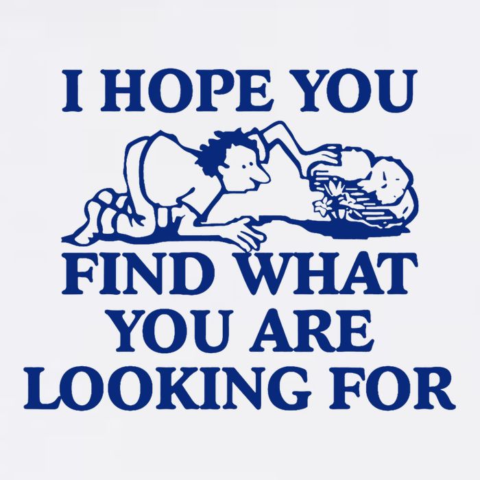 I Hope You Find What You Are Looking For Baby Blue Design Button