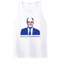 I Hear YouRe Free On Wednesdays Funny Anti Trump PosiCharge Competitor Tank