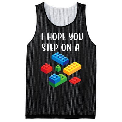 I Hope You Step On A Blocks Bricks Play Toys Building Toy Mesh Reversible Basketball Jersey Tank