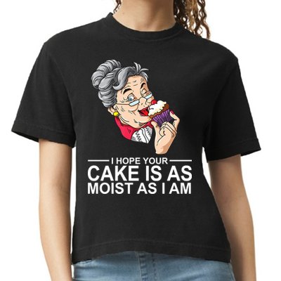 I Hope Your Cake Is As Moist As I Am Funny Comfort Colors Boxy T-Shirt