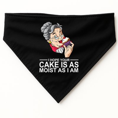 I Hope Your Cake Is As Moist As I Am Funny USA-Made Doggie Bandana