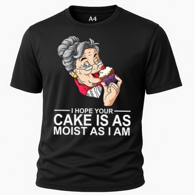 I Hope Your Cake Is As Moist As I Am Funny Performance Shirt
