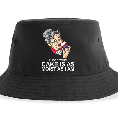 I Hope Your Cake Is As Moist As I Am Funny Sustainable Bucket Hat