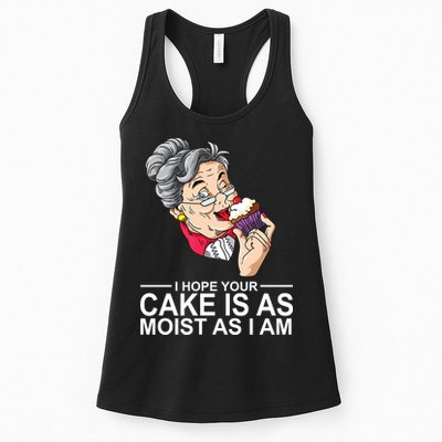 I Hope Your Cake Is As Moist As I Am Funny Womens Tank Top