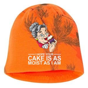 I Hope Your Cake Is As Moist As I Am Funny Kati - Camo Knit Beanie