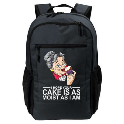 I Hope Your Cake Is As Moist As I Am Funny Daily Commute Backpack