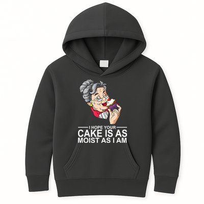 I Hope Your Cake Is As Moist As I Am Funny Kids Hoodie