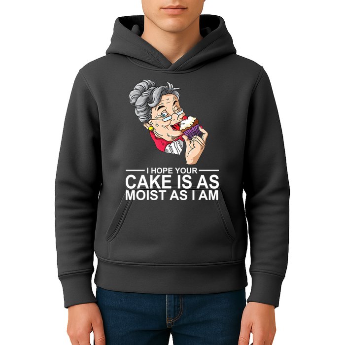 I Hope Your Cake Is As Moist As I Am Funny Kids Hoodie