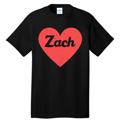 I Heart Zach First Names And Hearts I Love Zach Tall T-Shirt