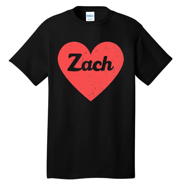 I Heart Zach First Names And Hearts I Love Zach Tall T-Shirt