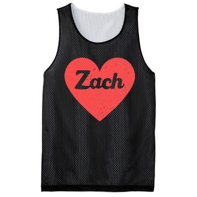 I Heart Zach First Names And Hearts I Love Zach Mesh Reversible Basketball Jersey Tank