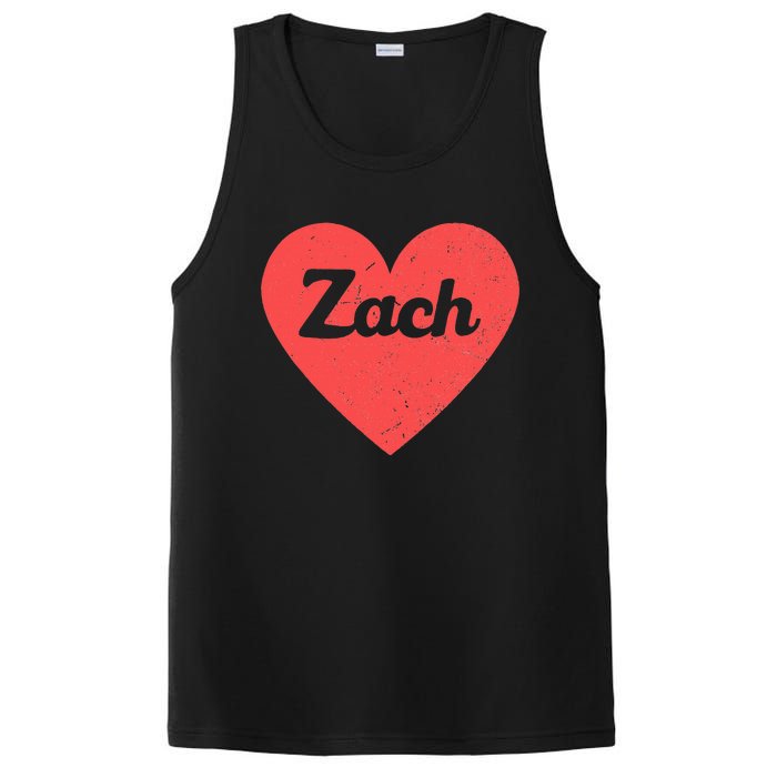 I Heart Zach First Names And Hearts I Love Zach PosiCharge Competitor Tank