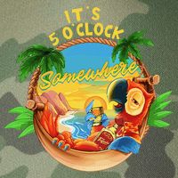 It Is 5 O'clock Somewhere Parrot Drinking Summer Vacation Legacy Tie Dye Trucker Hat