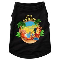 It Is 5 O'clock Somewhere Parrot Drinking Summer Vacation Doggie Tank