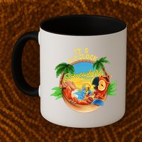 It Is 5 O'clock Somewhere Parrot Drinking Summer Vacation Mug
