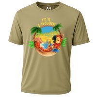 It Is 5 O'clock Somewhere Parrot Drinking Summer Vacation Performance Shirt