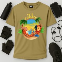 It Is 5 O'clock Somewhere Parrot Drinking Summer Vacation Performance Shirt