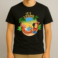 It Is 5 Oclock Somewhere Parrot Drinking Summer Vacation T-Shirt