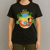 It Is 5 Oclock Somewhere Parrot Drinking Summer Vacation T-Shirt