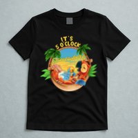It Is 5 Oclock Somewhere Parrot Drinking Summer Vacation T-Shirt