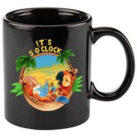 It Is 5 Oclock Somewhere Parrot Drinking Summer Vacation 11oz C Handle Ceramic Mug
