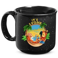 It Is 5 Oclock Somewhere Parrot Drinking Summer Vacation 15oz Campfire Ceramic Mug