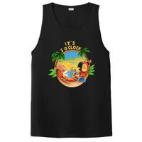 It Is 5 Oclock Somewhere Parrot Drinking Summer Vacation PosiCharge Competitor Tank