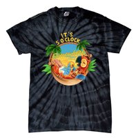 It Is 5 Oclock Somewhere Parrot Drinking Summer Vacation Tie-Dye T-Shirt